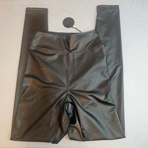 Offline by Aerie Real Luxe Faux Leather Legging Women's S Small Black NWT  L260